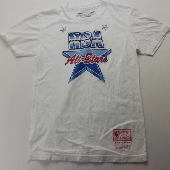 White NBA All-Stars T-Shirt cotton size small - Picture 1 of 5